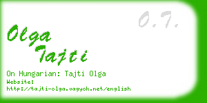 olga tajti business card